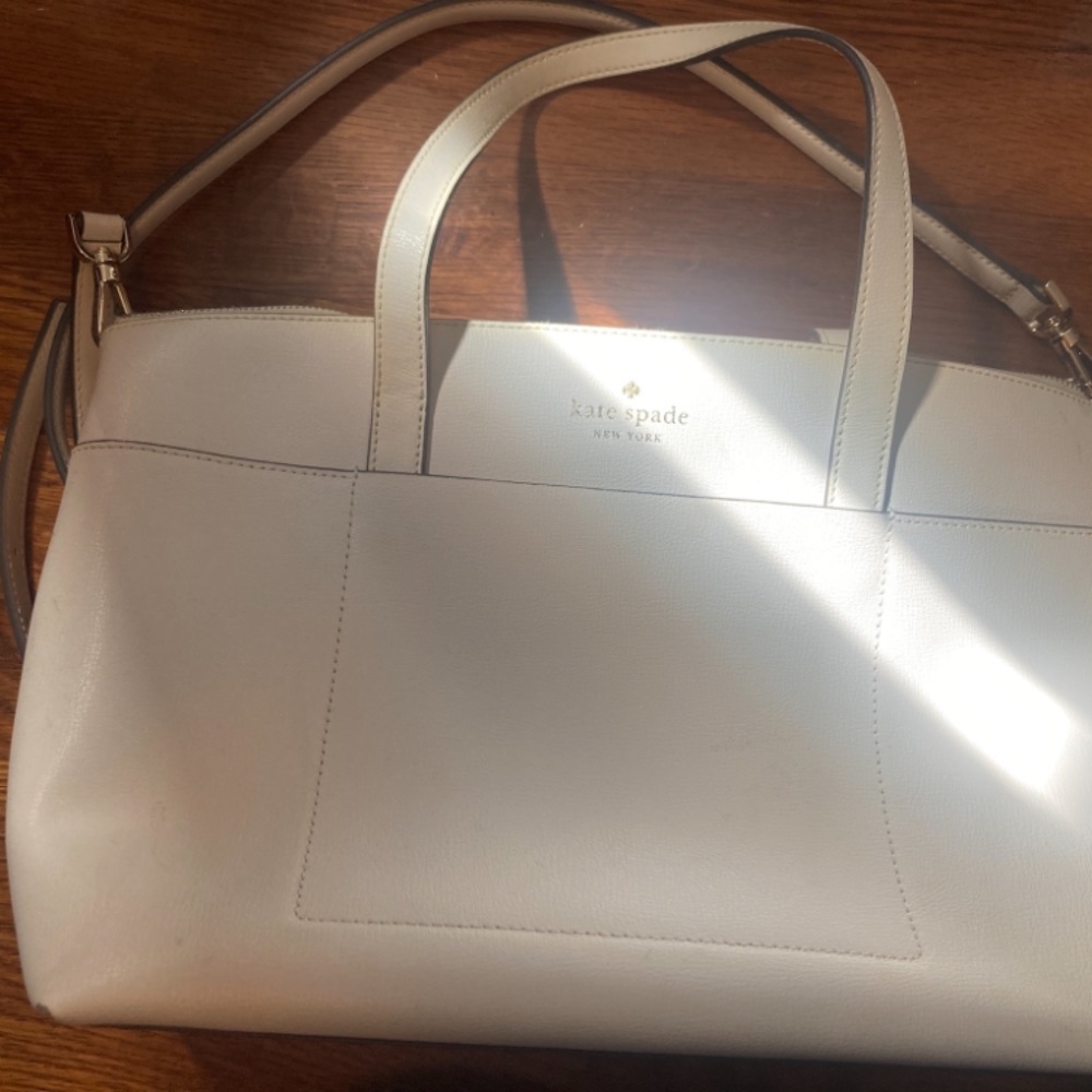 White Kate Spade Authentic Bag